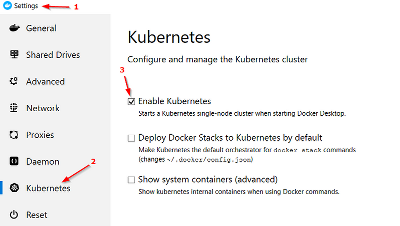รัน Kubernetes บน Docker Desktop