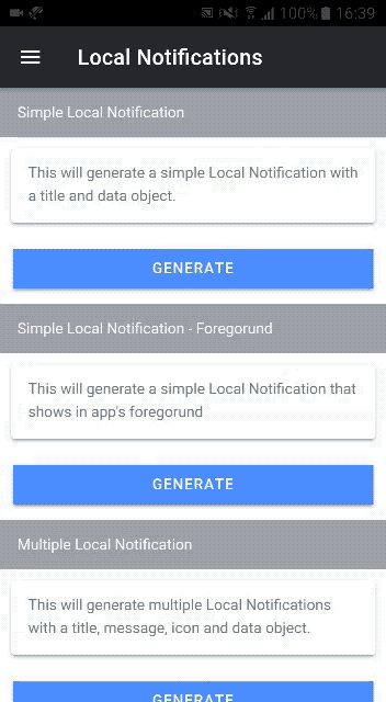Local notification in Ionic 5 app — Android implementation