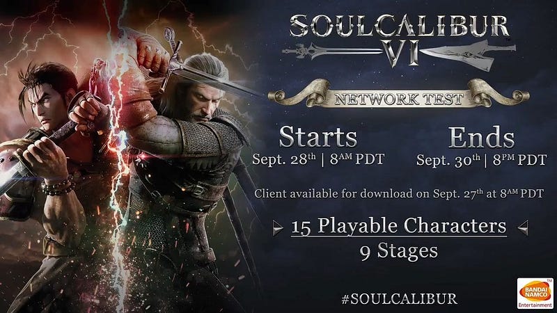 SoulCalibur 6 Network Test pro PS4 je už venku ke stažení!