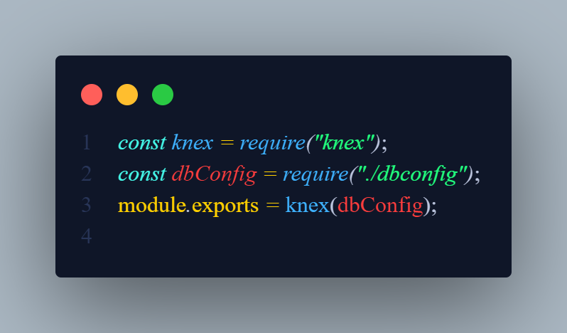 Knex.js Veritabanı Bağlantısı