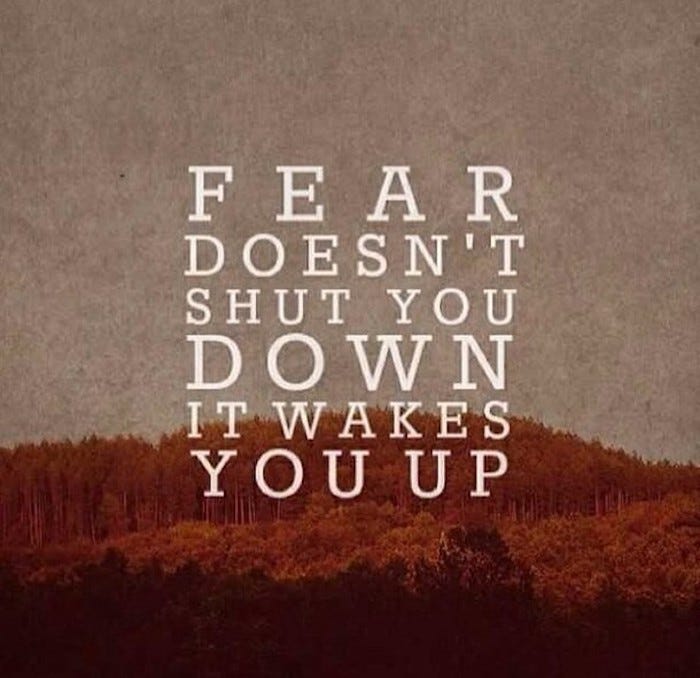 Negative Fear, Positive Fear