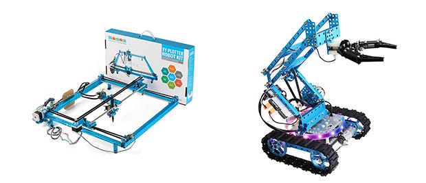「XY Plotter Robot Kit」と「Ultimate Robot
Kit-Blue」。