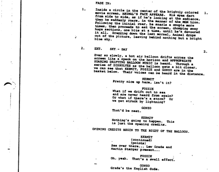 Page One: “The Great Muppet Caper” (1981)