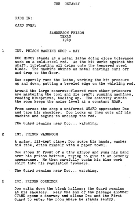 Page One: “The Getaway” (1972)
