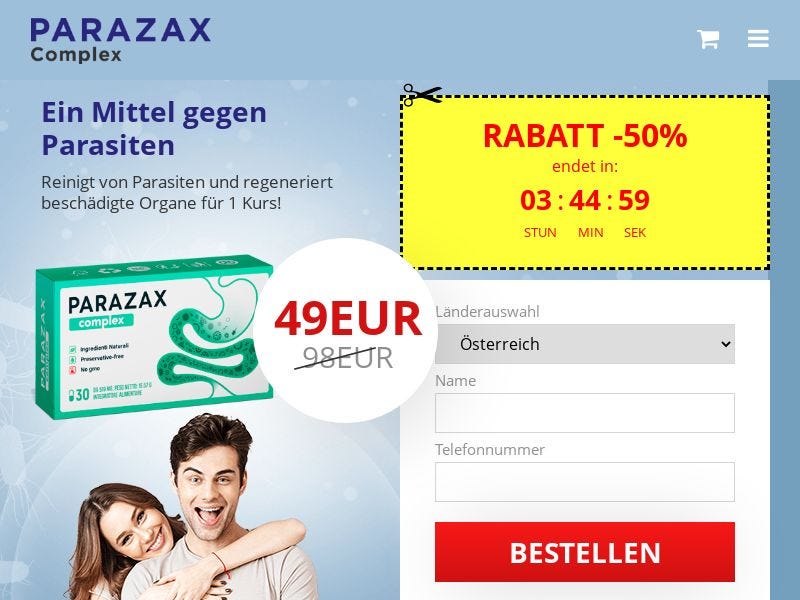 Parazax Capsula (recensioni negative): prezzo, recensioni, composizione, in farmacia!