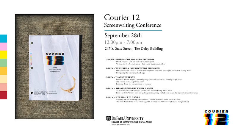 Courier 12 Screenwriting Conference
