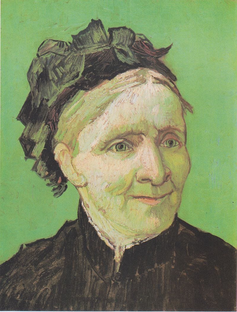 Portrait of Artist’s Mother is an 1888 painting by Vincent van Gogh of his mother, Anna Carbentus van Gogh, drawn from a black-and-white photograph.