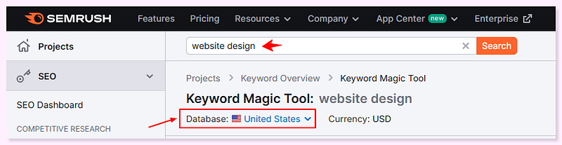 SEO tools- Semrush for Brainstorming ideas for content