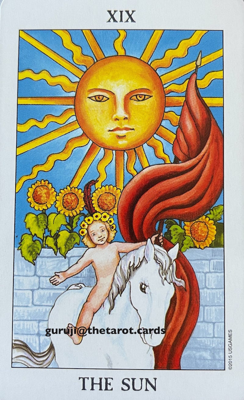 The Sun by guruji@thetarot.cards