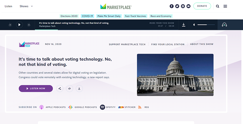 Podcast Its Time To Talk About Voting Technology No Not That Kind Of Voting