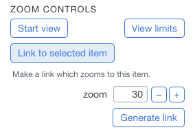 Zoom controls on MapHub