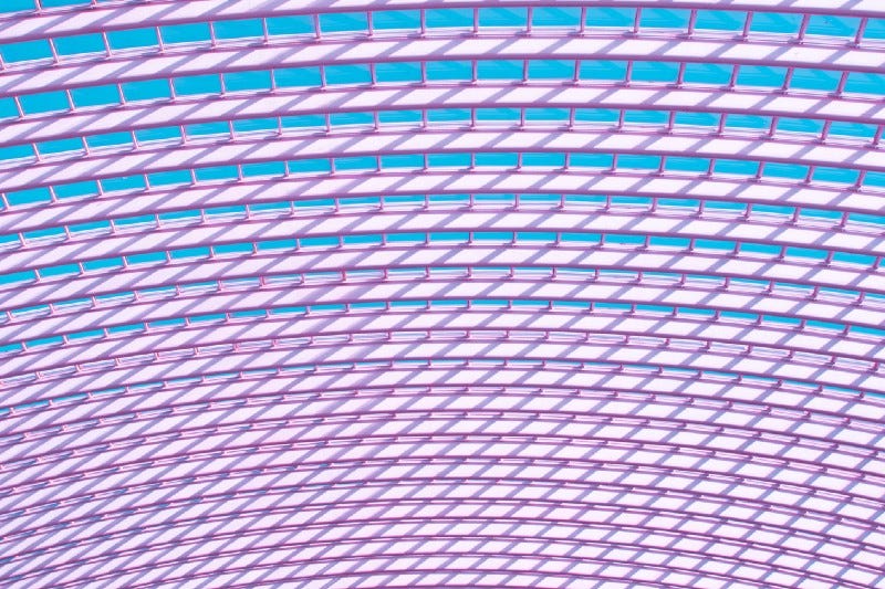 Roof of a building in Liege-Guillemins, Liège, Belgium.