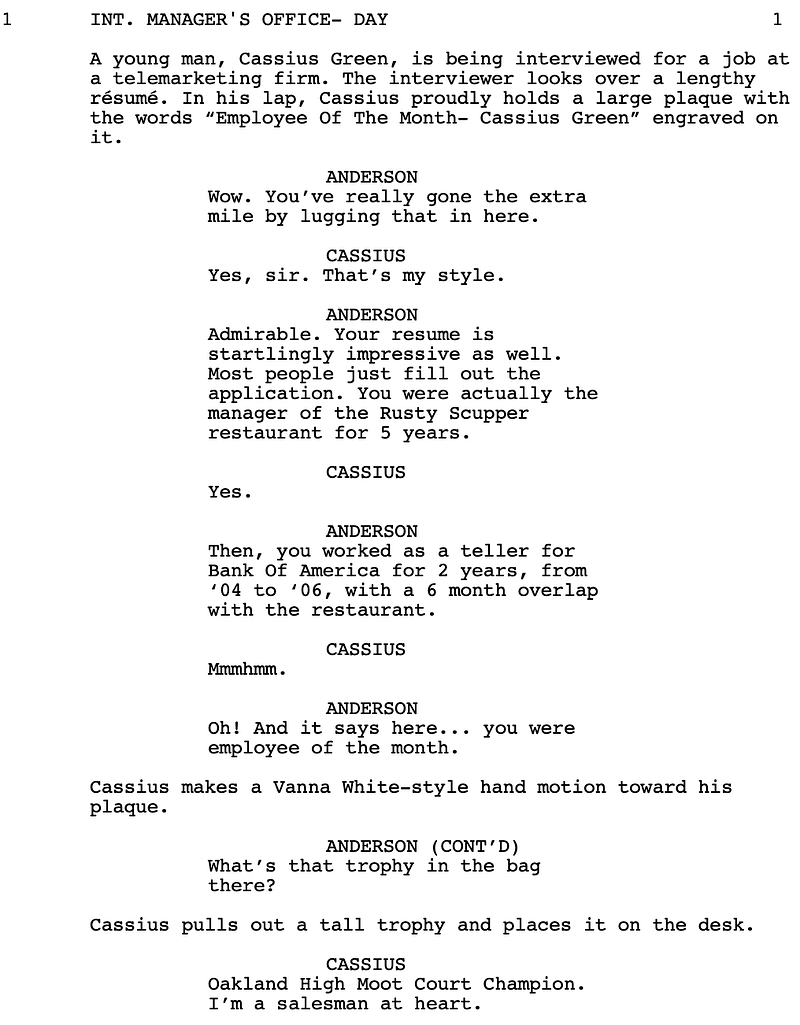 Page One: “Sorry to Bother You” (2018)