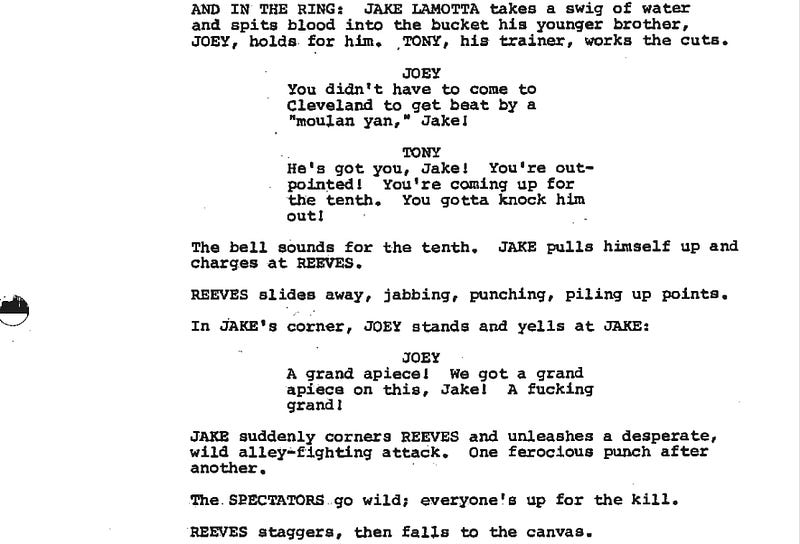 Scene Description Spotlight: “Raging Bull”