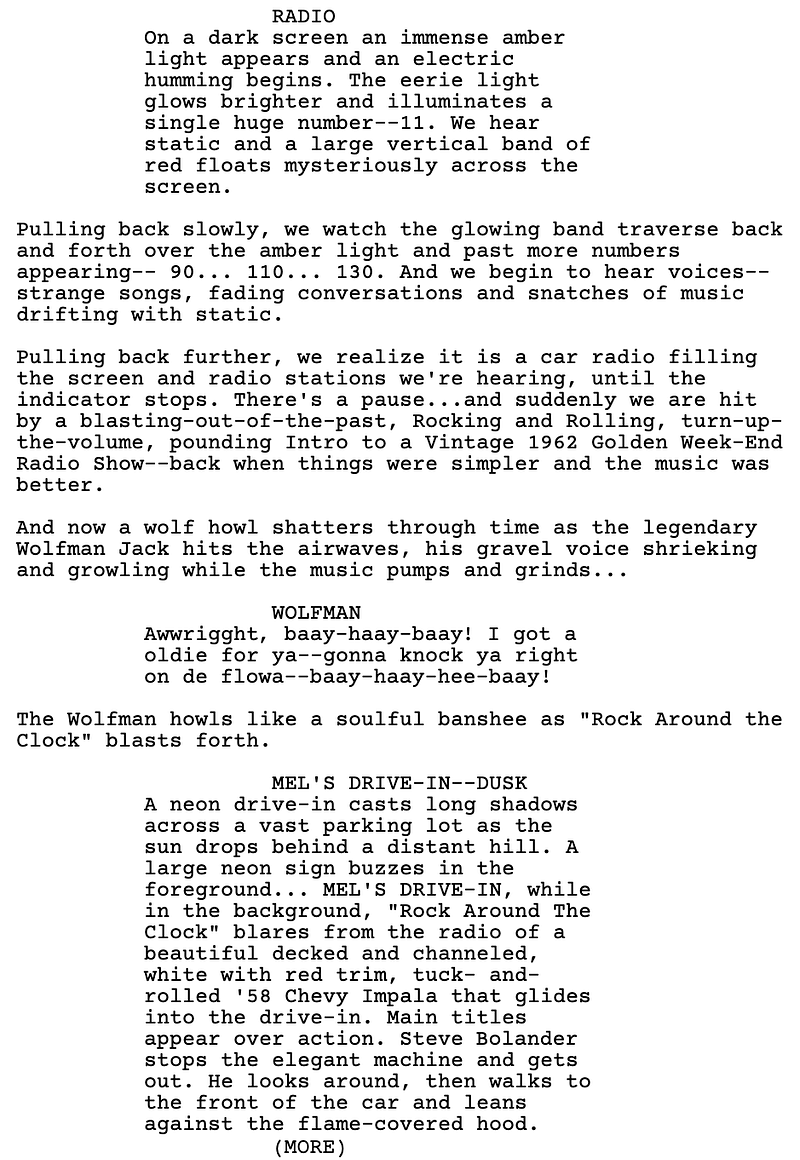 Page One: “American Graffiti” (1973)