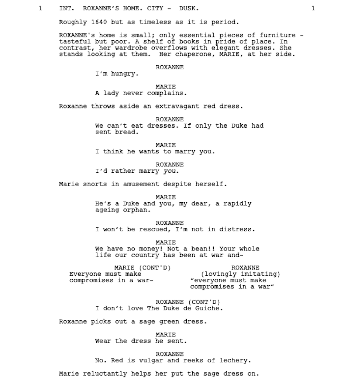 Page One: “Cyrano” (2021)