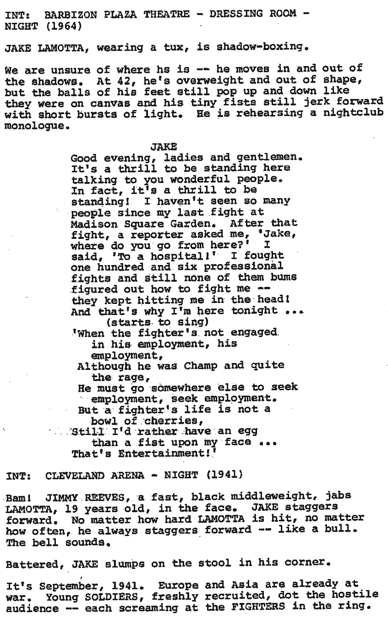 Page One: “Raging Bull” (1980)