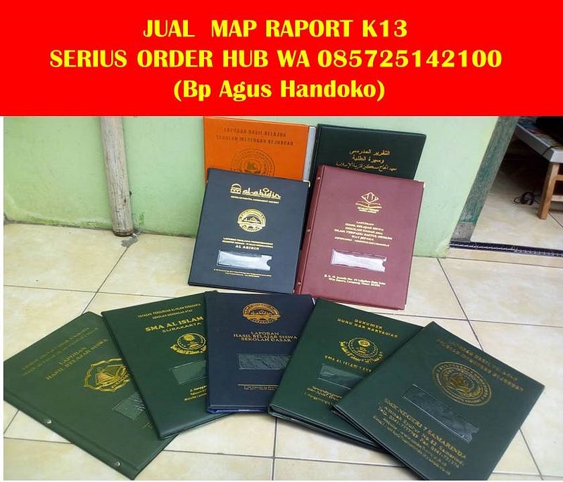 Wa 085725142100, Cover Raport SMA Kurikulum 2013, Contoh sampul Raport