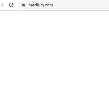 Blank page when accessing the start page of Medium
