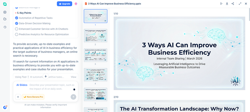 AI Slides — finished presentation