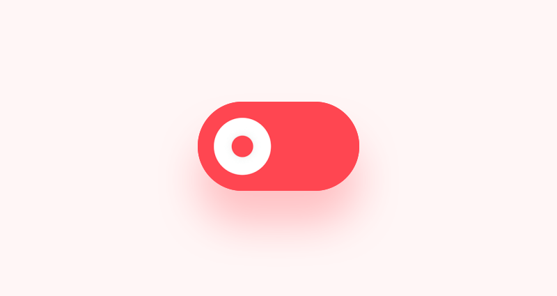 an animated toggle activating and deactivating continuously