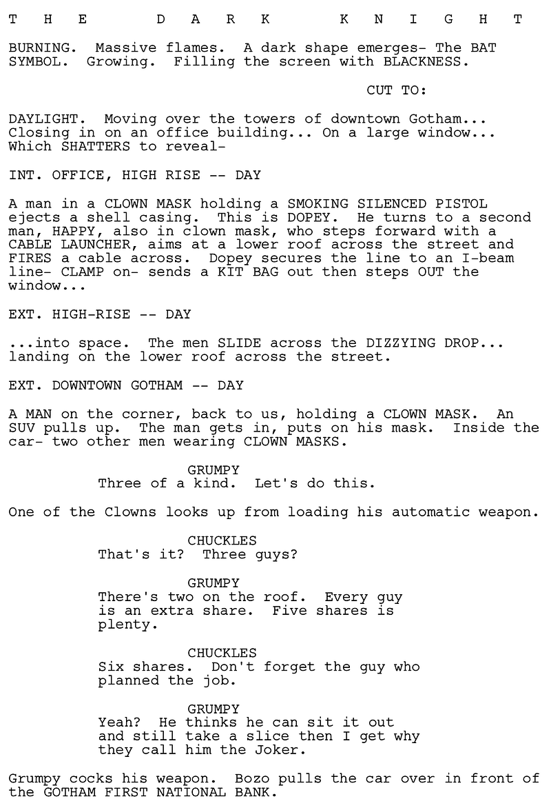 Page One: ‘The Dark Knight’ (2008)