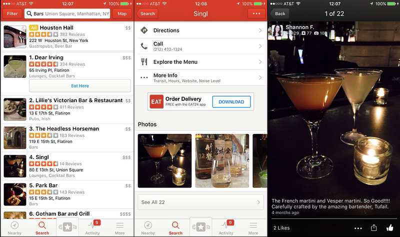 Yelp replaces the sophisticated needs of your group