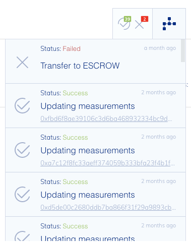 Spificator with notifications open
