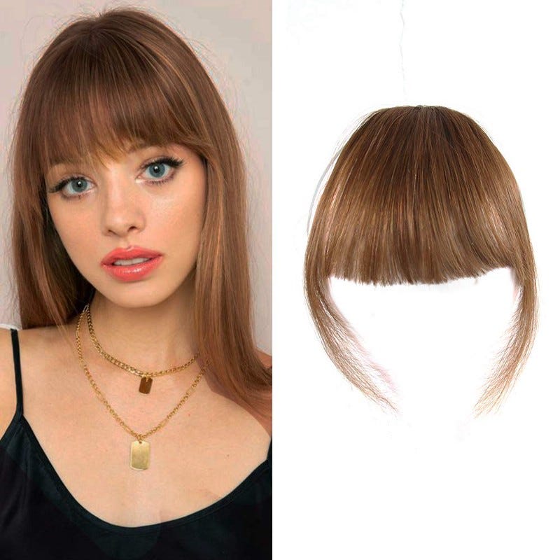 Straight Bangs Hair for a simple and chic look