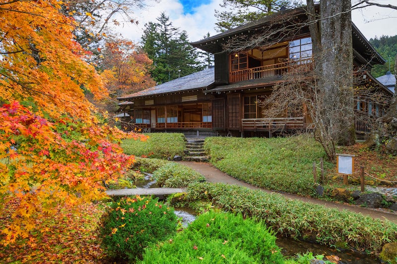 Nikko’s Tamozawa Imperial Villa during the months of autumn