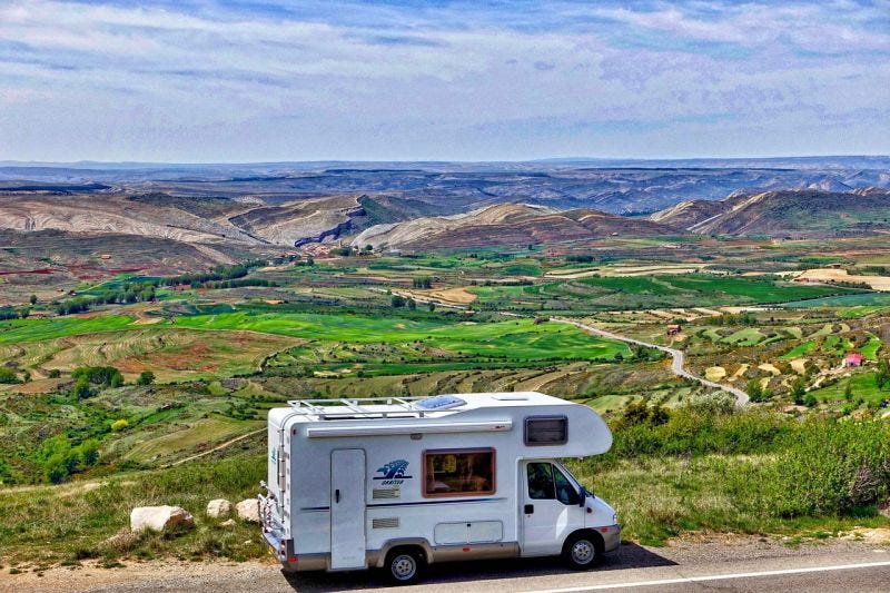 RV (Motorhome) will certainly keep you isolated but very mobile.