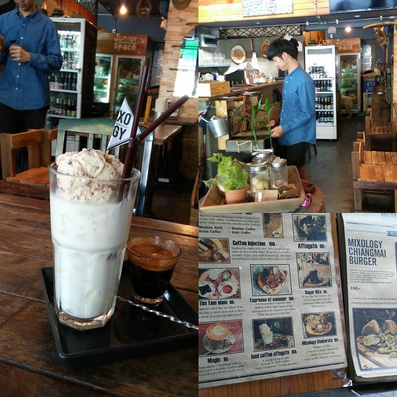 Good design cafe. That sweets is only
2 dollars.