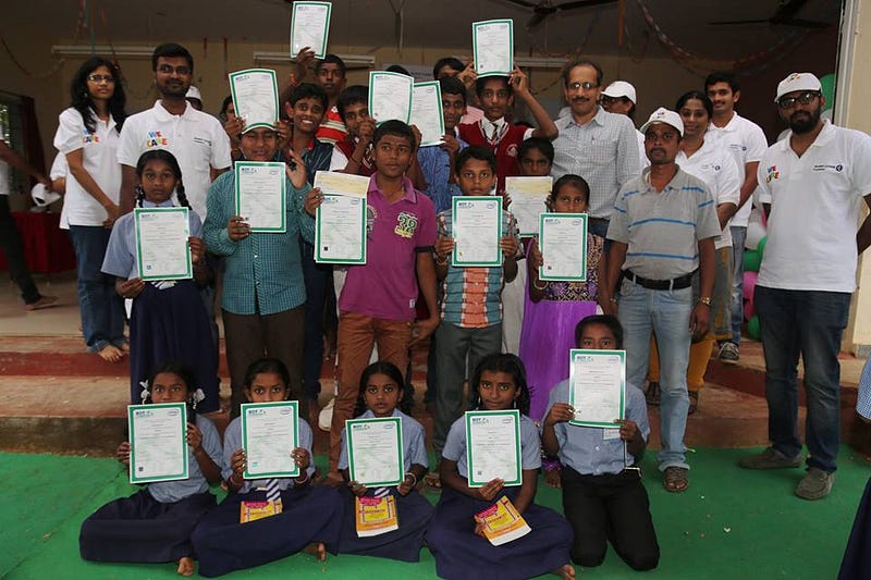 Skilling Young India Certificates generated usingMindScroll platform