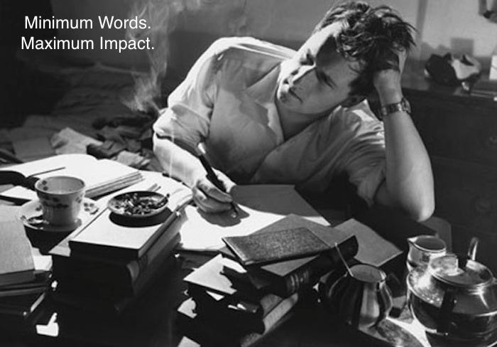 Screenwriting Mantra: Minimum Words, Maximum Impact