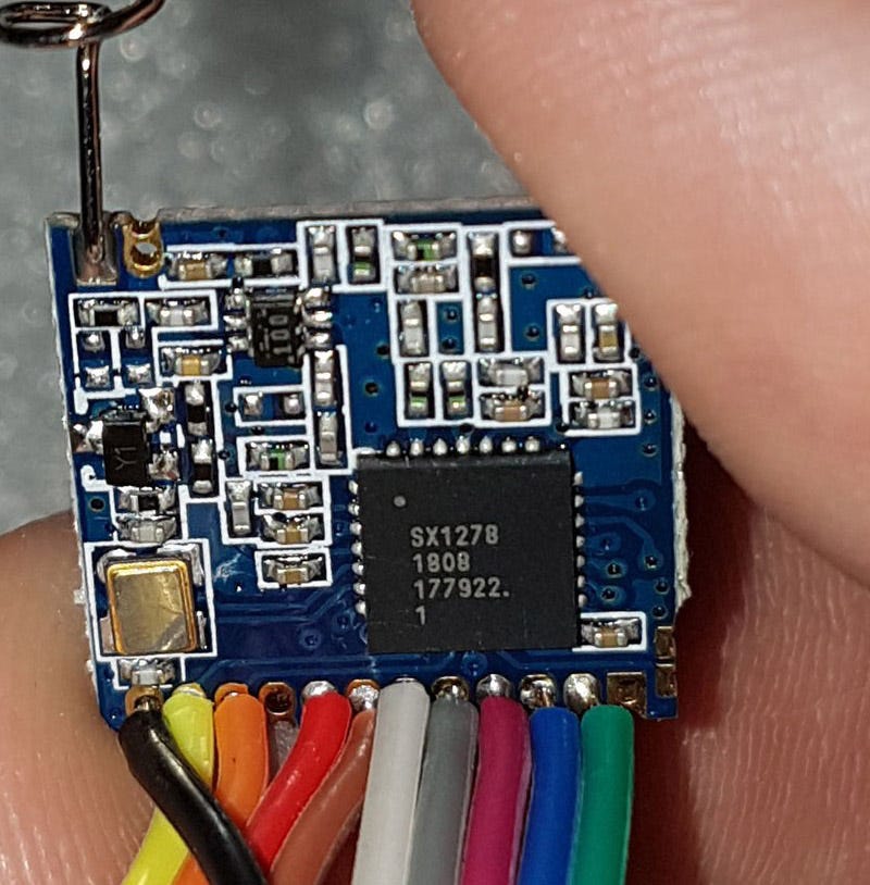 A LoRa module.