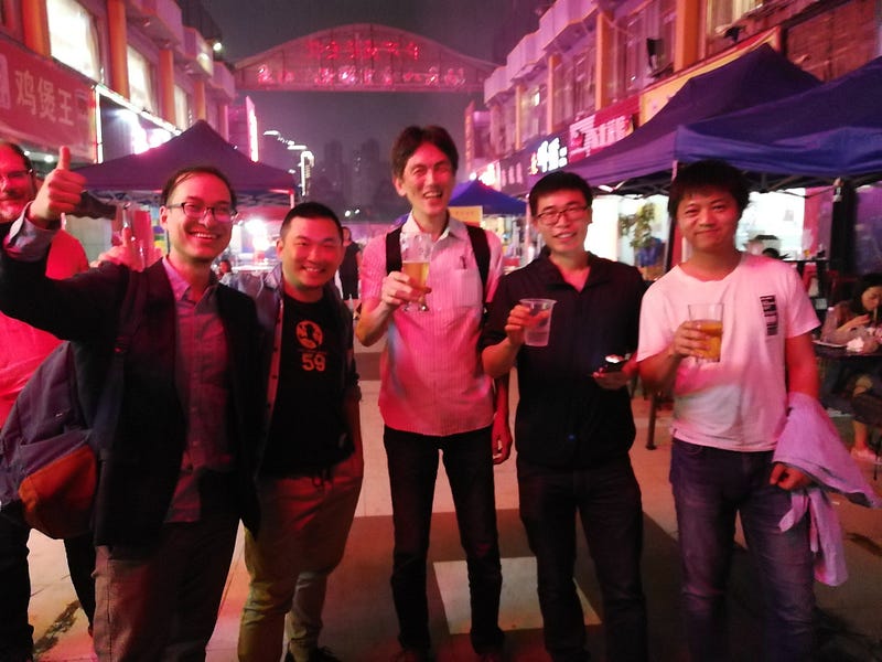 Our meetup at 白石州 beer bar, Shenzhen PCBA
All stars