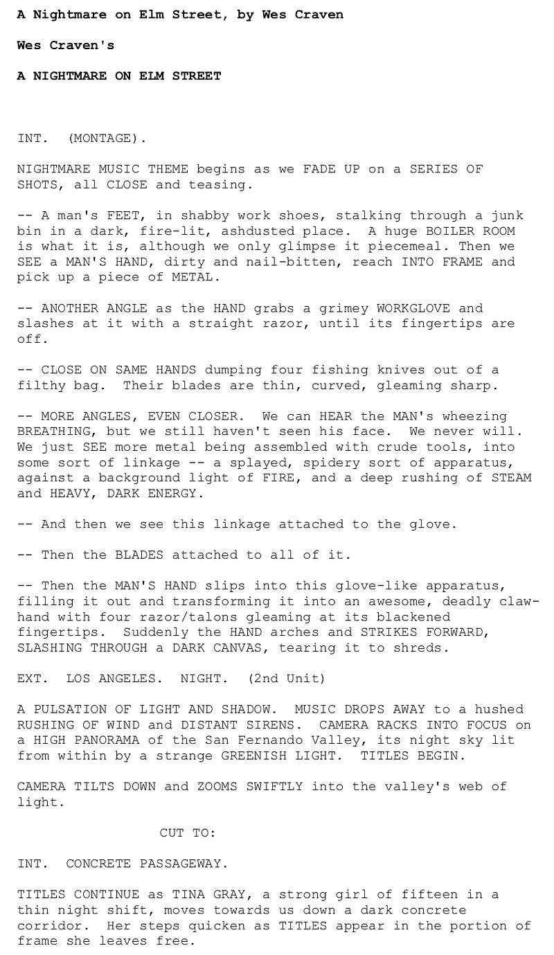 Page One: ‘A Nightmare on Elm Street’ (1984)