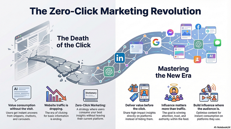 Zero-Click Marketing: Why Your Traffic Is Going Down but Your Influence Is Going Up