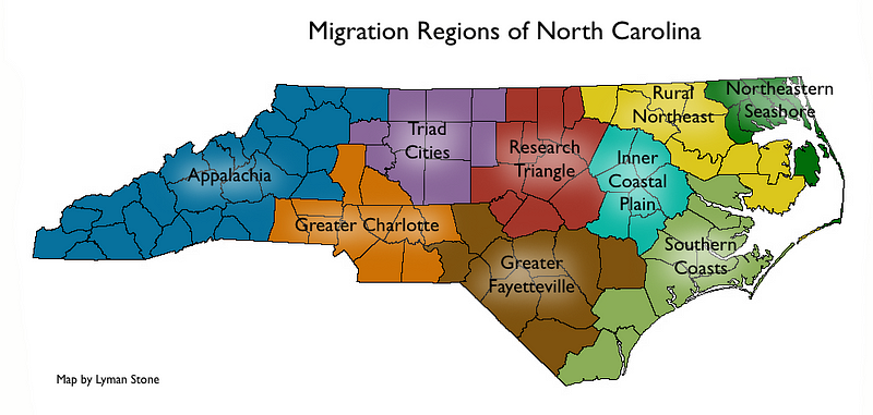 map of research triangle nc