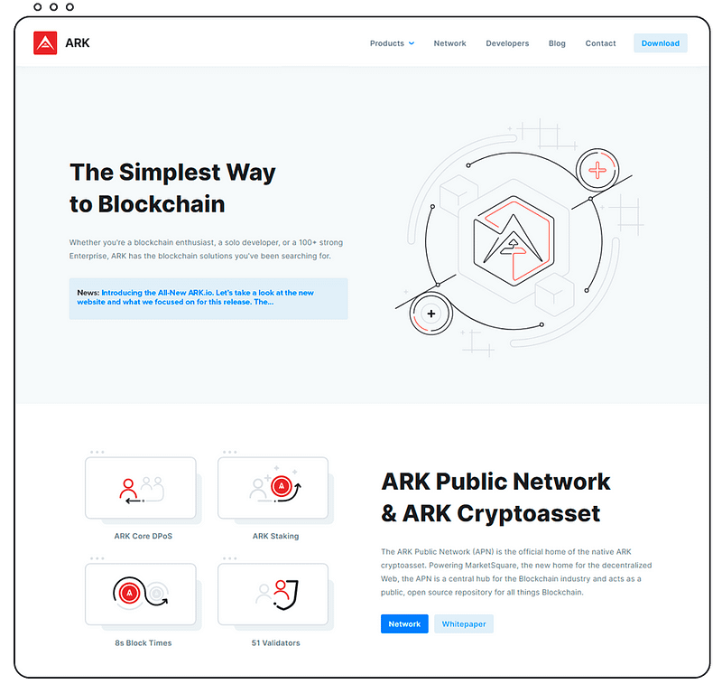 ARK.io, The Simplest Way to Blockchain.