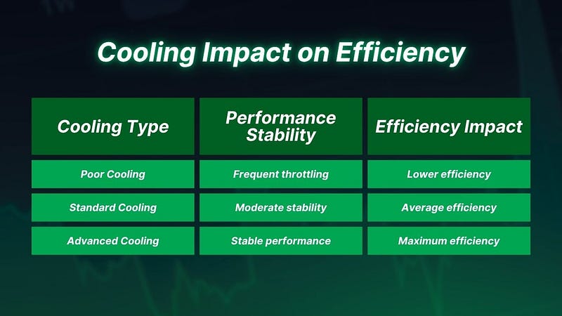 Cooling Impact on Efficiency