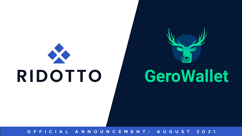 Ridotto and GeroWallet Team Up For a Cross-Integration