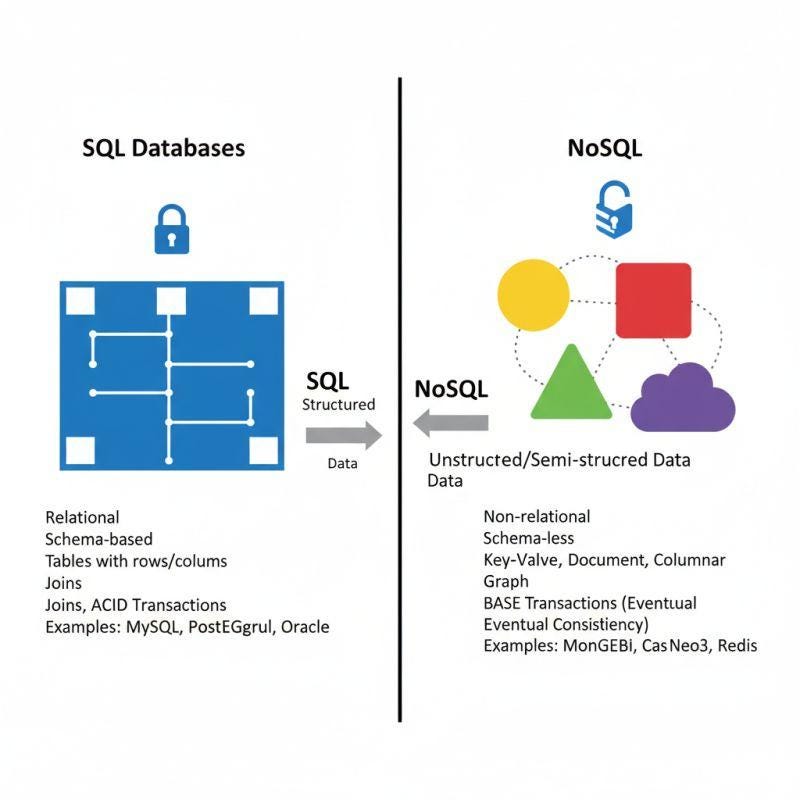 When to Use SQL vs NoSQL Databases — with Real-World Examples