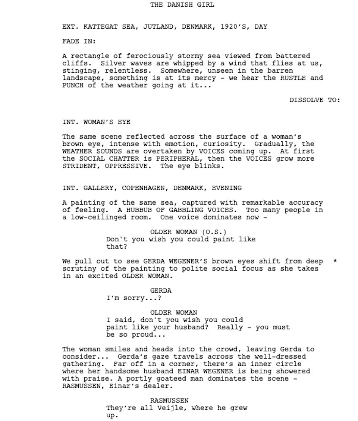 Page One: “The Danish Girl” (2015)