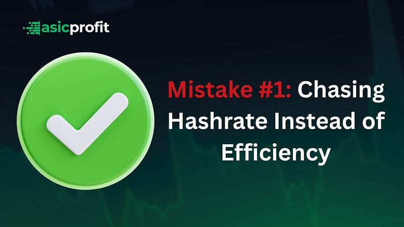 Mistake 1: Chasing Hashrate Instead of Efficiency