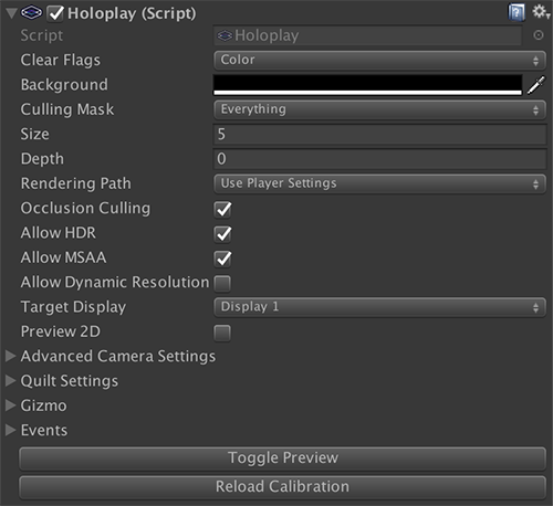 Holoplay Unity Sdk 1 0 0 日本版 Through The Looking Glass