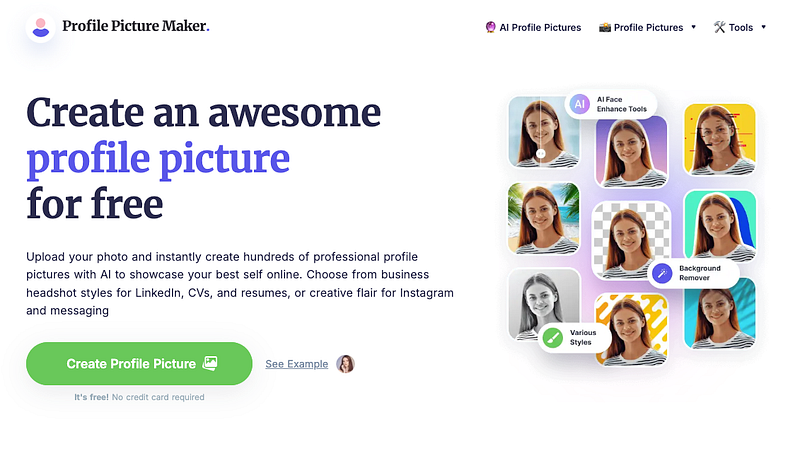 pfpmaker homepage