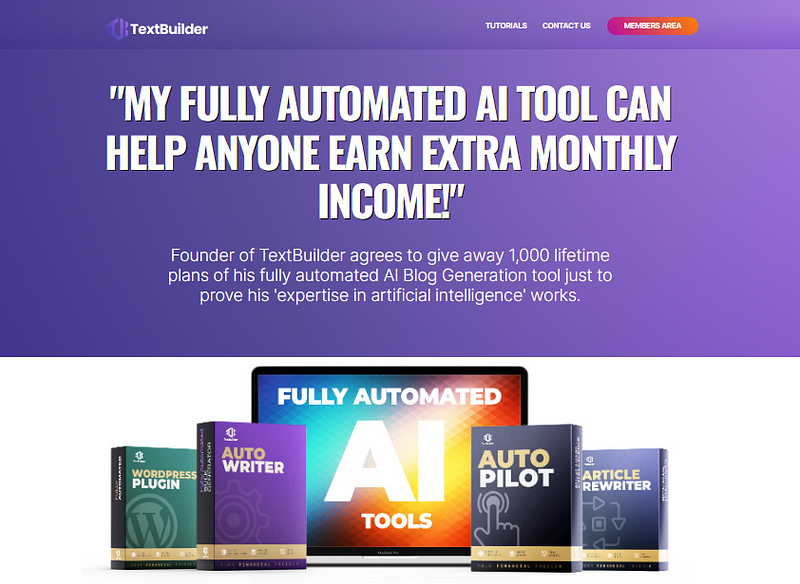 Unlock Effortless Content Creation with TextBuilder AI!
