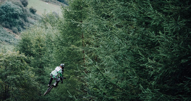 Bike jump.
