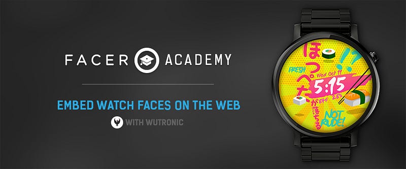 Embed watch faces on the web with HTML5 widgets